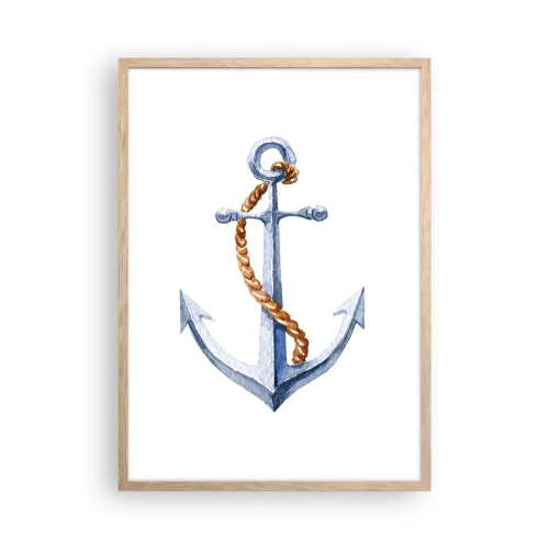 Affiche dans un chêne clair - Poster - Ah l'aventure ! - 50x70 cm