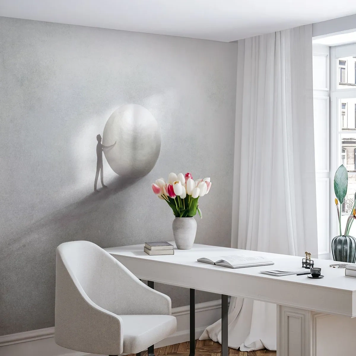 Papier Peint Photo Premium Canvas - Jeu de la vie - Abstraction, Morceau, Homme - 200x140 cm