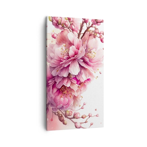 Impression sur toile - Image sur toile - Fleur florissante de cerisier - 45x80 cm