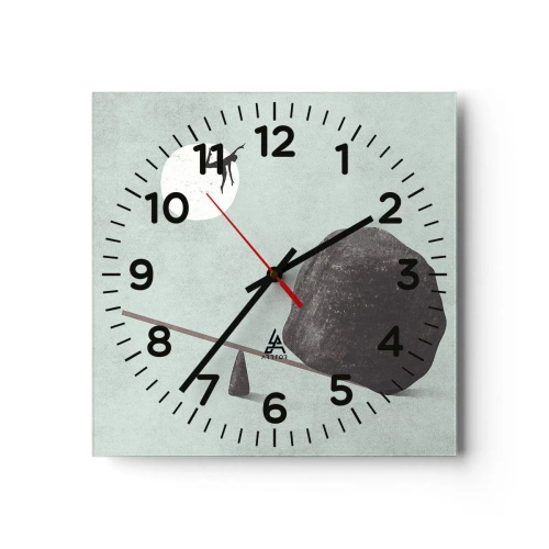 Horloge murale - Pendule murale - Réalisation de ses rêves - 40x40 cm