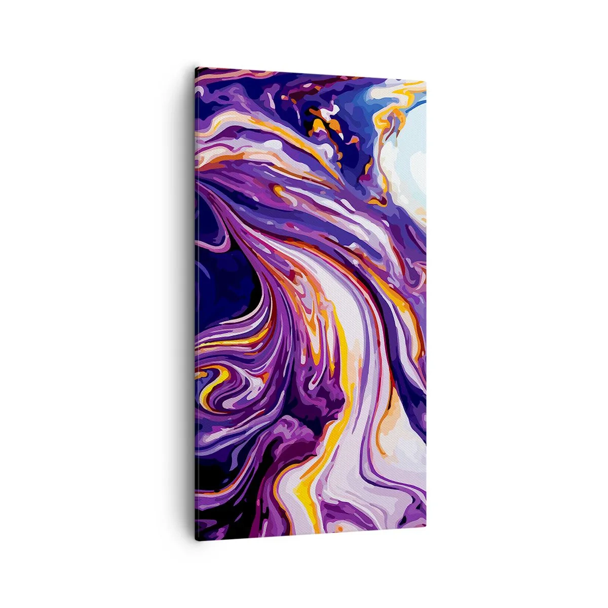 Impression sur toile - Image sur toile - La courbure de l'espace en violet - 55x100 cm