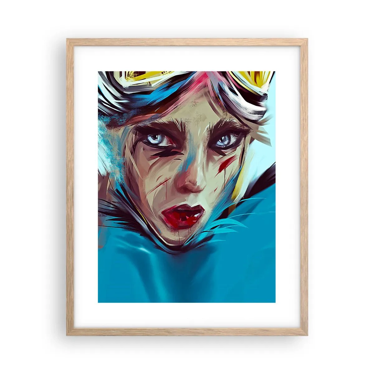 Affiche dans un chêne clair - Poster - Guerrière errante - 40x50 cm