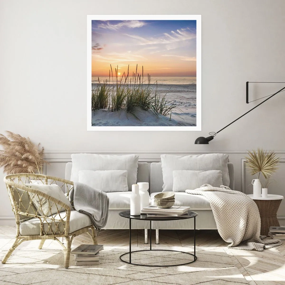 Affiche - Poster - Regarde, pense, ressent - 40x40 cm