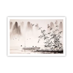 Affiche - Poster - Le silence des rizières - 91x61 cm