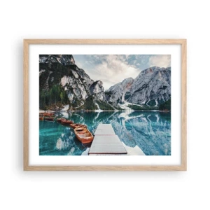 Affiche dans un chêne clair - Poster - On va te montrer la beauté - 50x40 cm