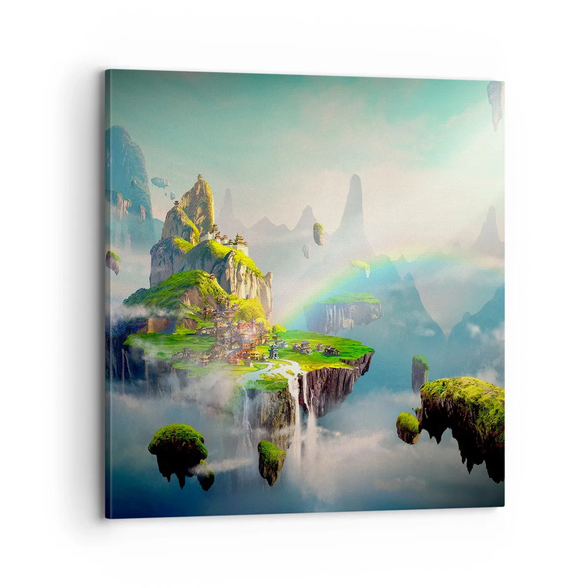 Impression sur toile - Image sur toile - Au milieu des cieux - îles du bonheur - 70x70 cm