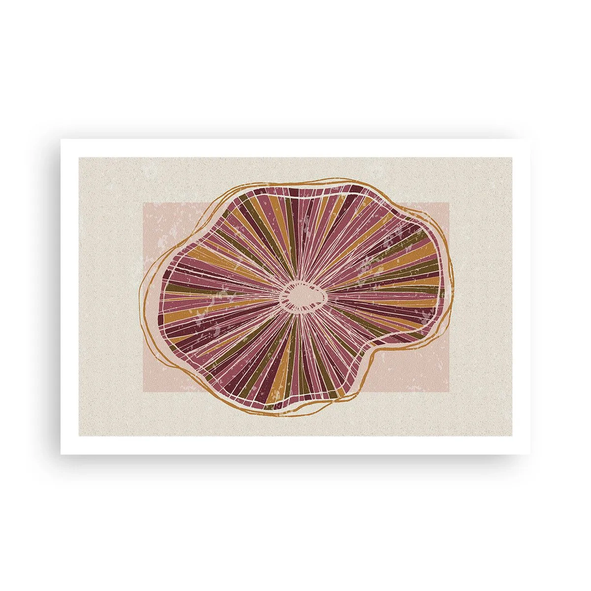 Affiche - Poster - Abstraction rayonnante - 91x61 cm