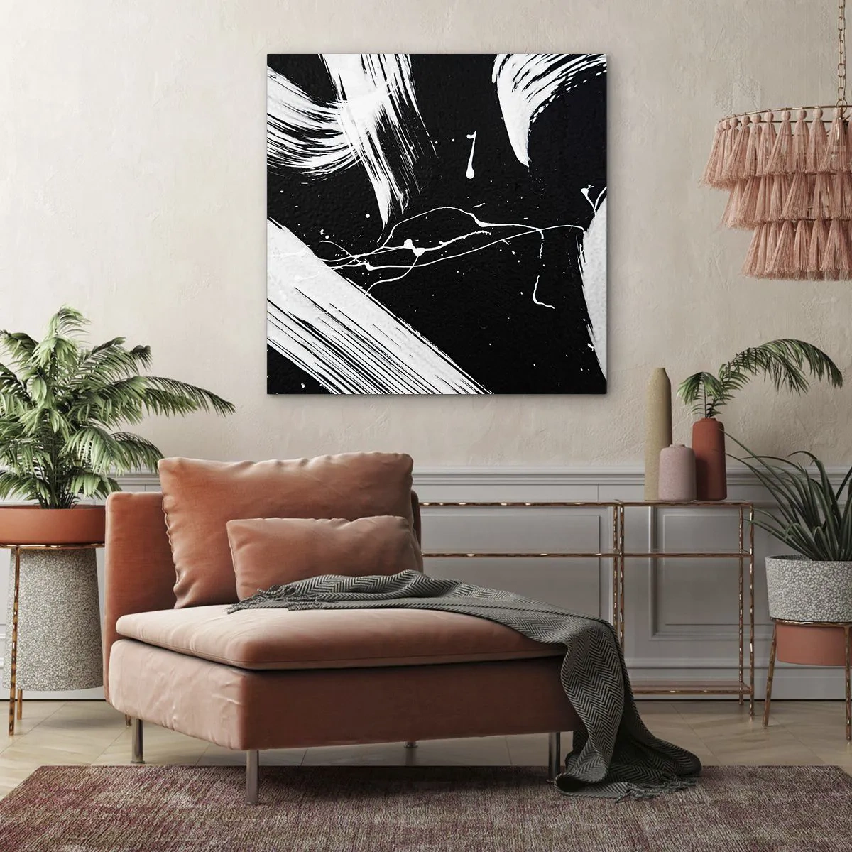 Impression sur toile - Image sur toile - Briser les ténèbres - 60x60 cm