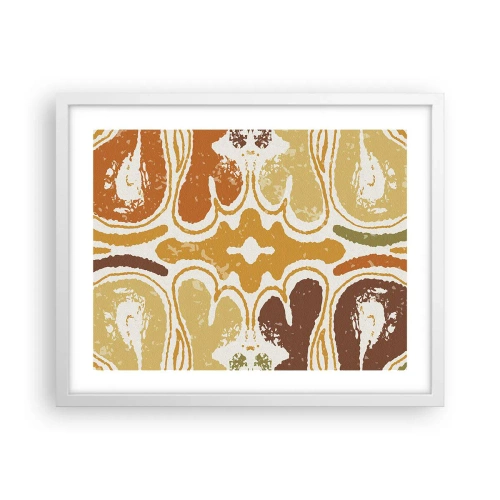 Affiche dans un cadre blanc - Poster - Abstraction sentimentale - 50x40 cm