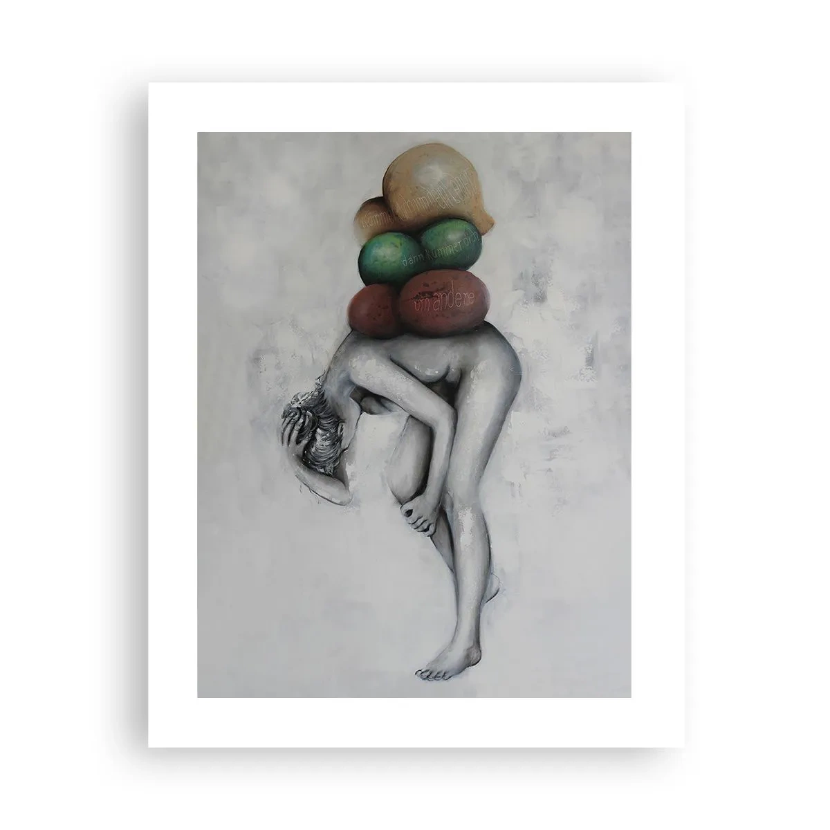 Affiche - Poster - Le fardeau de la vie - 40x50 cm