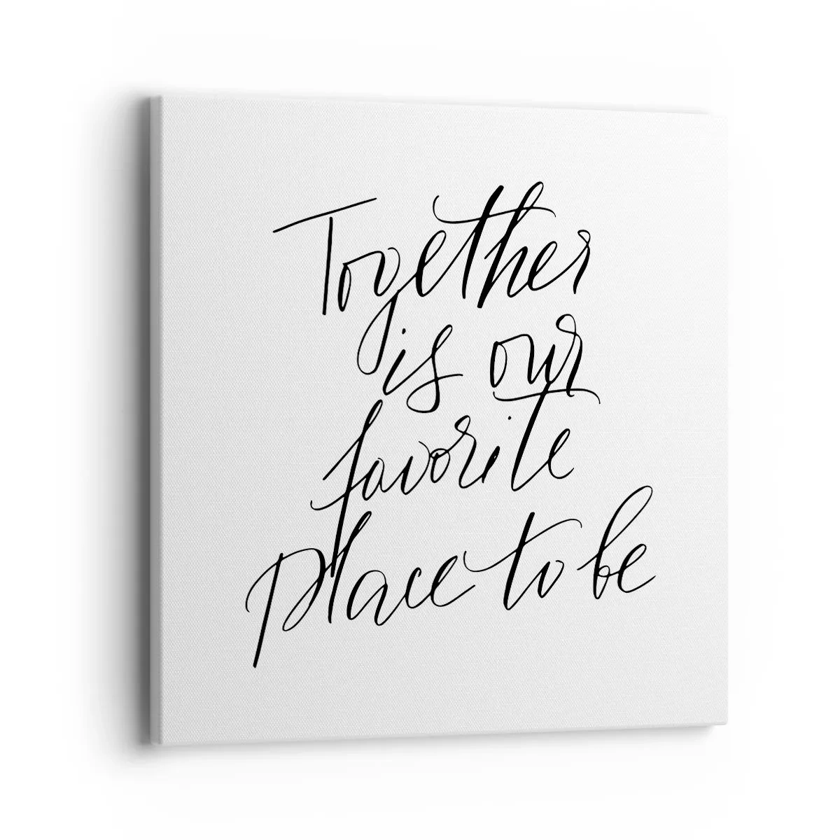 Impression sur toile - Image sur toile - Vous aussi vous le sentez? - 40x40 cm