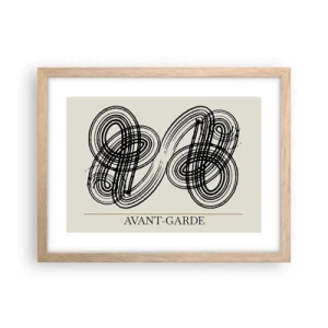 Affiche dans un chêne clair - Poster - C'est venu spontanément - 40x30 cm