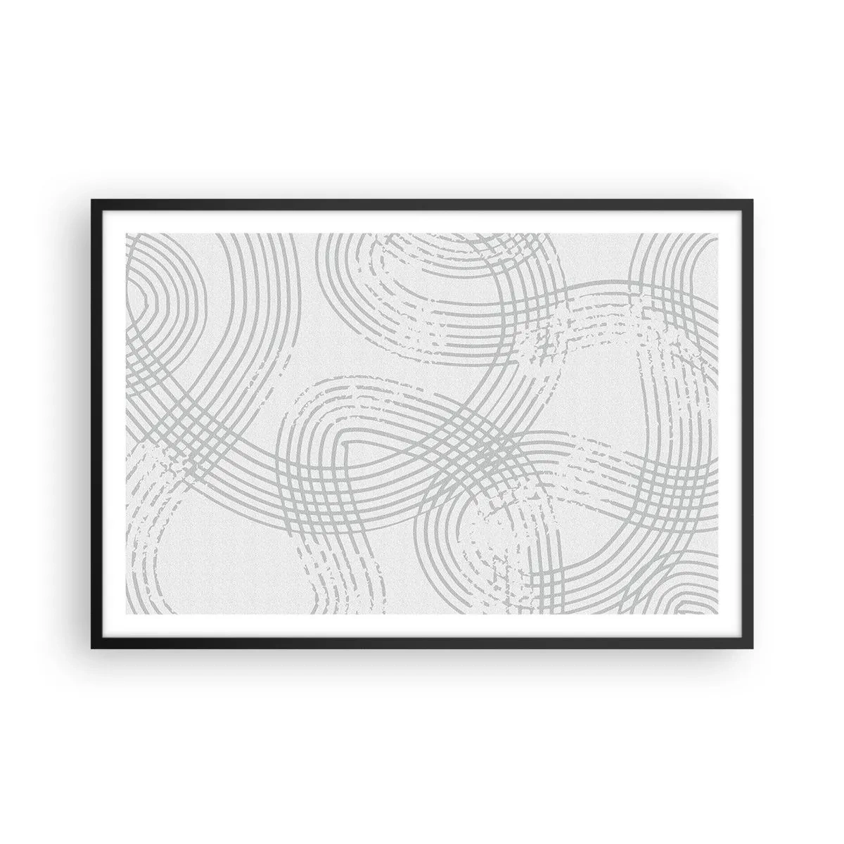 Affiche dans un cadre noir - Poster - Il n'y a pas de chemin droit - 91x61 cm