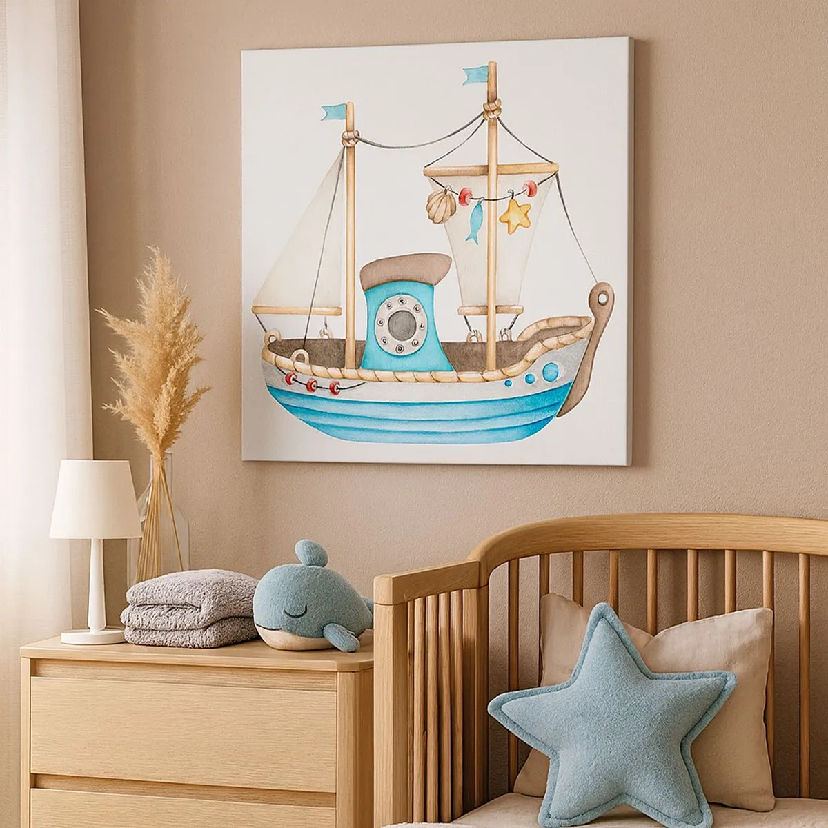 Impression sur toile - Image sur toile - Ohé, l'aventure ! - 30x30 cm