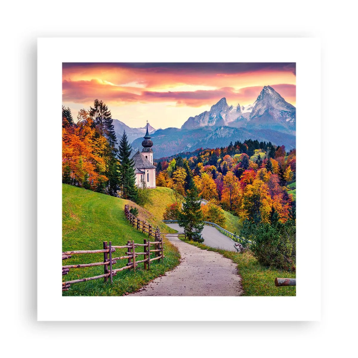 Affiche - Poster - Paysage comme peind - 40x40 cm