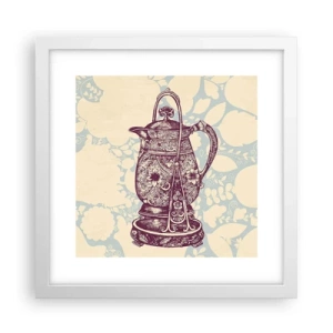 Affiche dans un cadre blanc - Poster - La beauté du quotidien - 30x30 cm