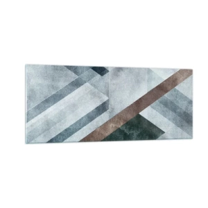 Impression sur verre - Image sur verre - Élégance sophistiquée de la géométrie - 100x40 cm