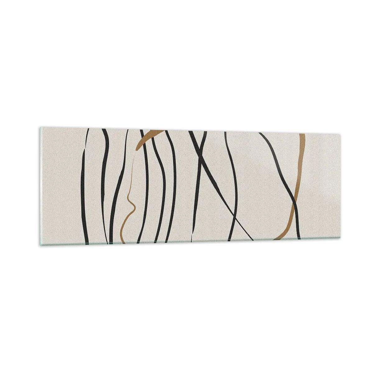 Impression sur verre - Image sur verre - Composition – danse en boucle - 90x30 cm