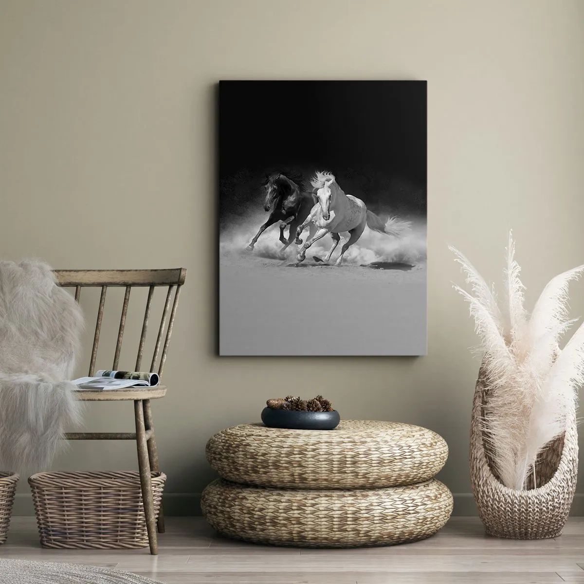 Impression sur toile - Image sur toile - Galop de la liberté - 55x100 cm