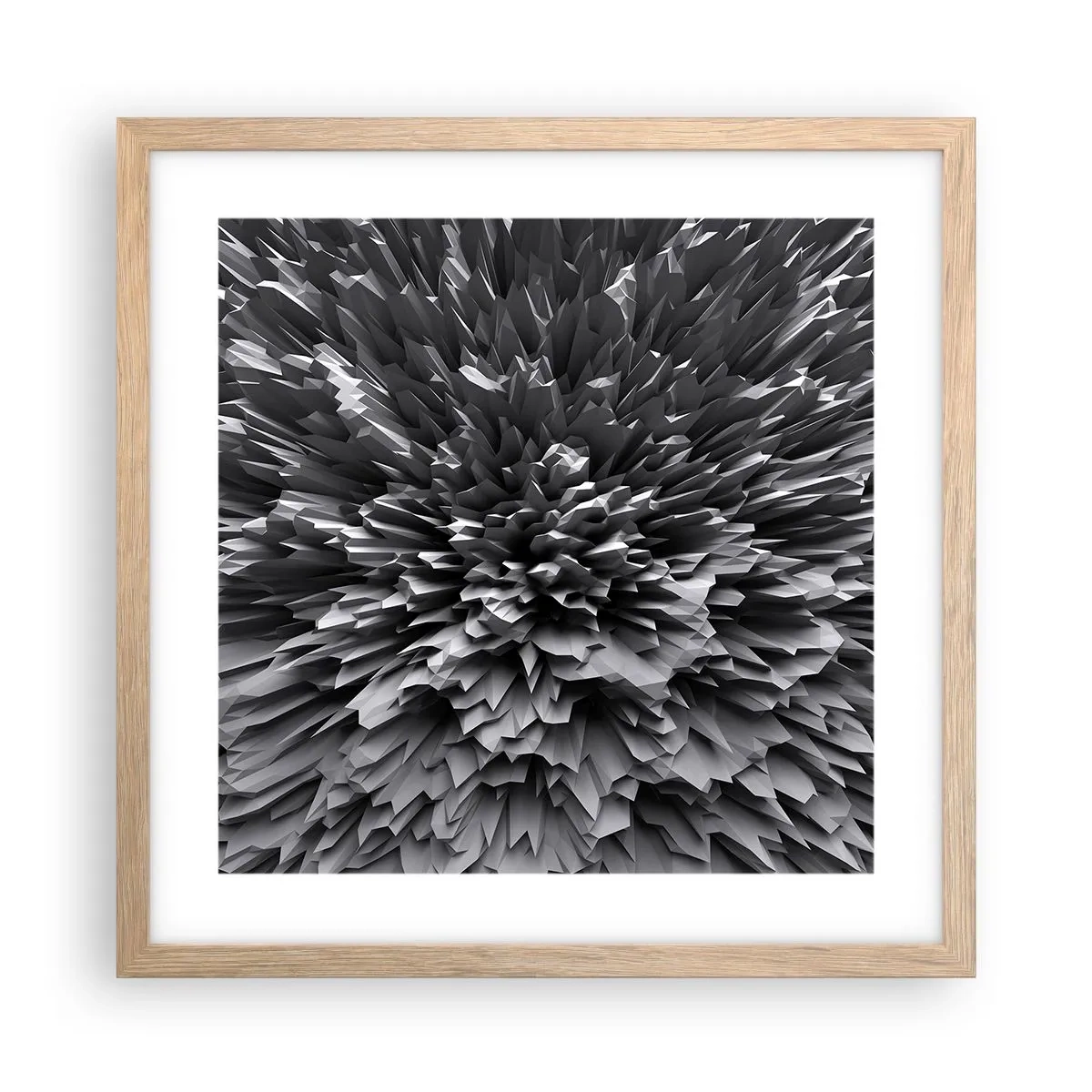 Affiche dans un chêne clair - Poster - Ça ne peut pas être plus dur que ça - 40x40 cm