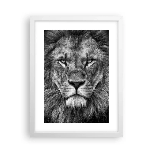 Affiche dans un cadre blanc - Poster - En vêtement de sacre - 30x40 cm