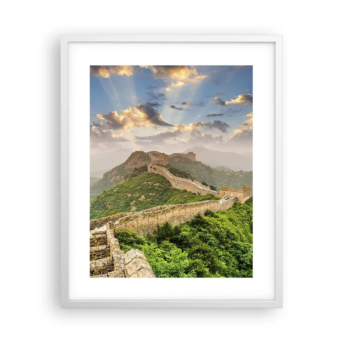 Affiche dans un cadre blanc - Poster - Grandeur éternelle - 40x50 cm