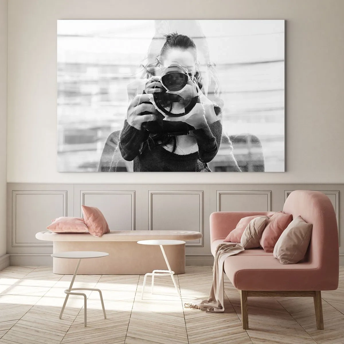 Impression sur verre - Image sur verre - Le créateur et sa matière - 70x50cm - Créateur et matériel - Décoration murale moderne pour le salon et la chambre ARTTOR