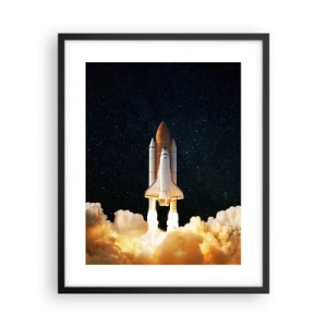 Affiche dans un cadre noir - Poster - Ad astra! - 40x50 cm