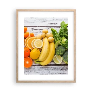 Affiche dans un chêne clair - Poster - Ce n'est pas suffisant? - 40x50 cm