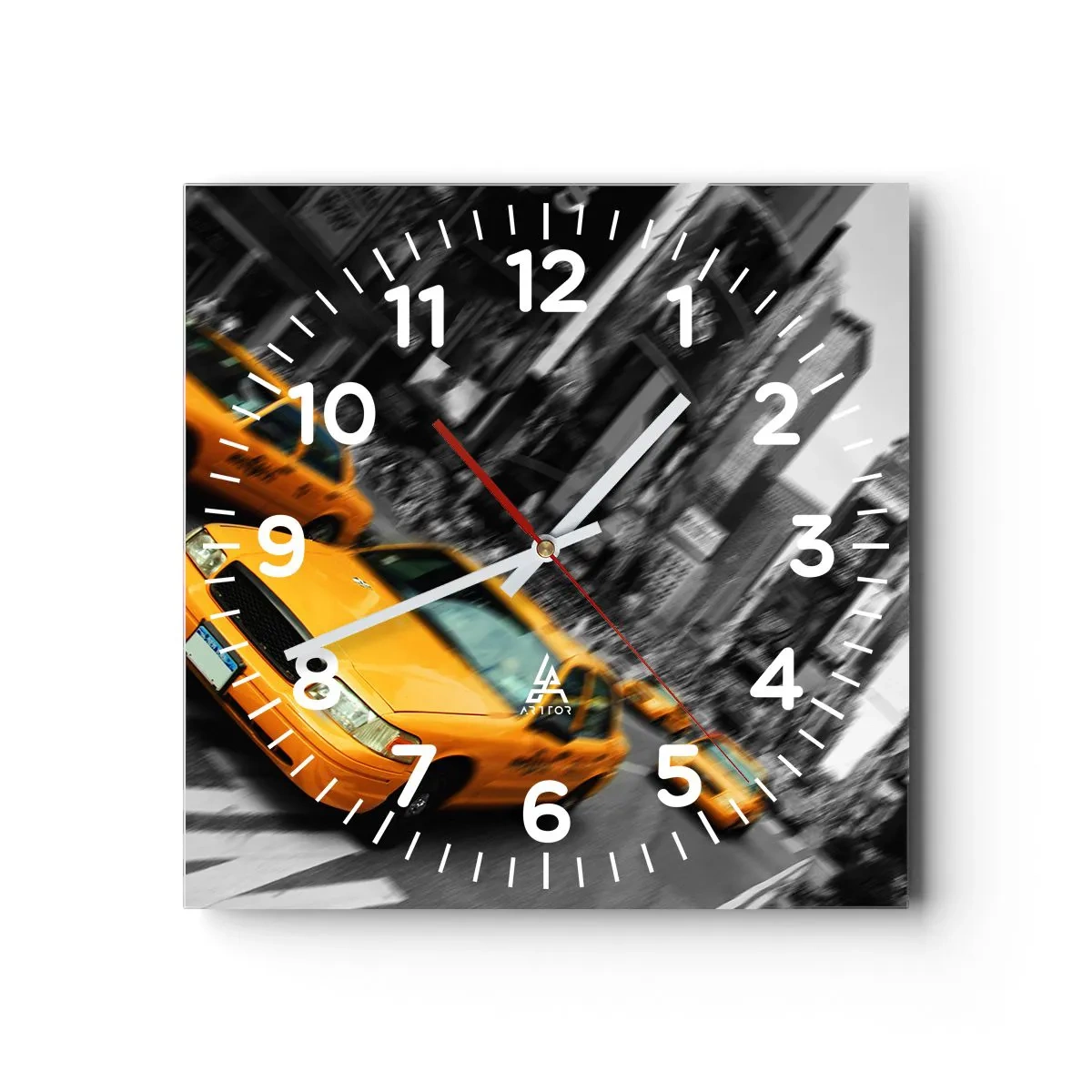 Horloge murale - Pendule murale - Gouttes de soleil New-Yorkaise - 40x40 cm