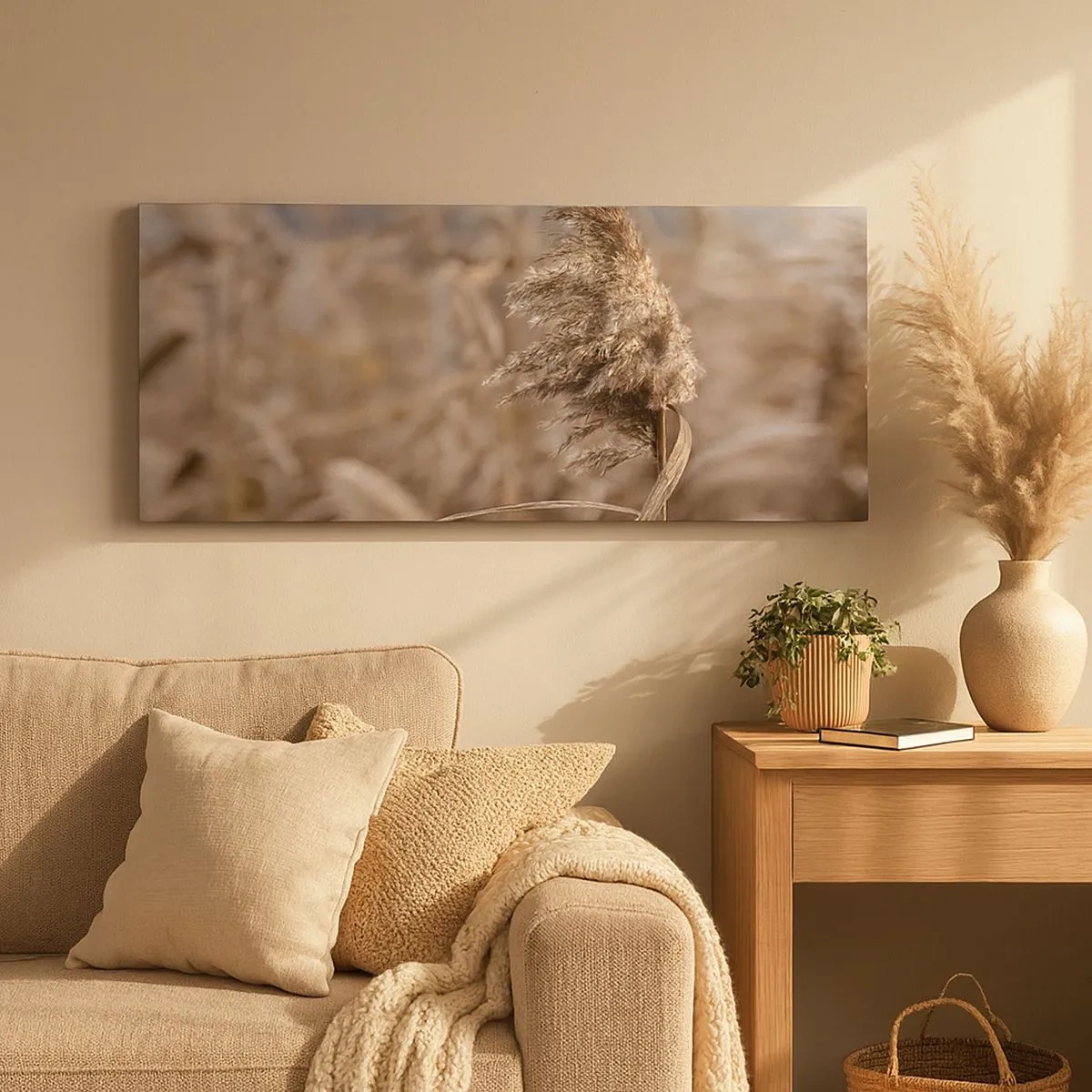 Impression sur toile - Image sur toile - Il est temps de s'envoler avec le vent - 100x40 cm