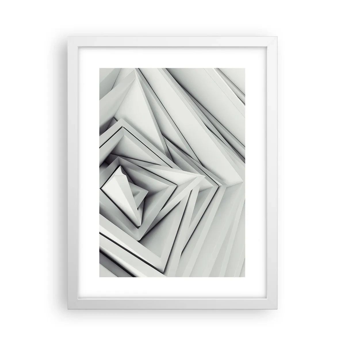 Affiche dans un cadre blanc - Poster - Bourgeon d’angles vifs - 30x40 cm