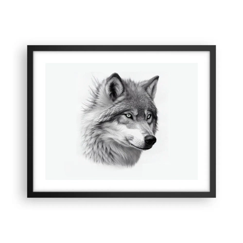 Affiche dans un cadre noir - Poster - Alpha – sans aucun doute - 50x40 cm