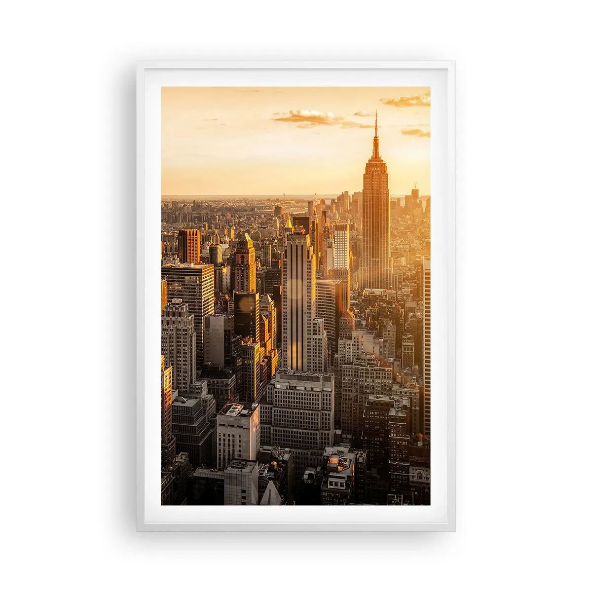 Affiche dans un cadre blanc - Poster - Grandir au soleil - 61x91 cm