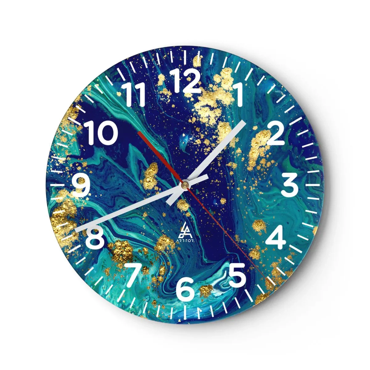 Horloge murale - Pendule murale - Les pétales du soleil - 30x30 cm