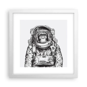 Affiche dans un cadre blanc - Poster - Évolution alternative - 30x30 cm