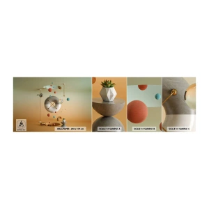 Échantillon de Papier Peint Autocollant Deluxe Sticker - Tout peut arriver - Abstraction, Surréalisme, 3D - 100x30 cm