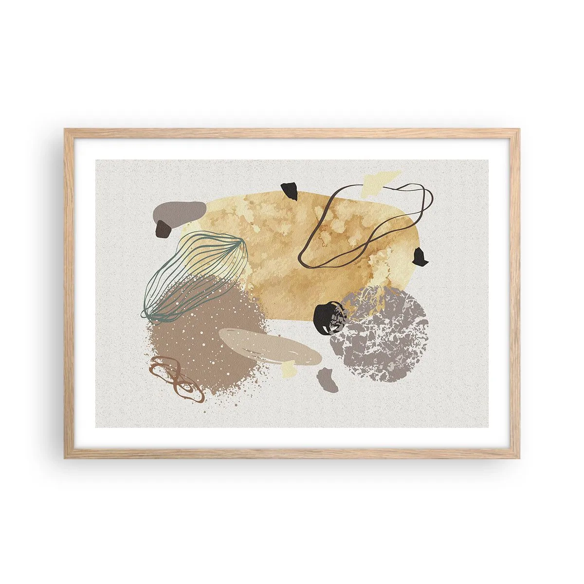 Affiche dans un chêne clair - Poster - Plumcologie appliquée - 70x50 cm