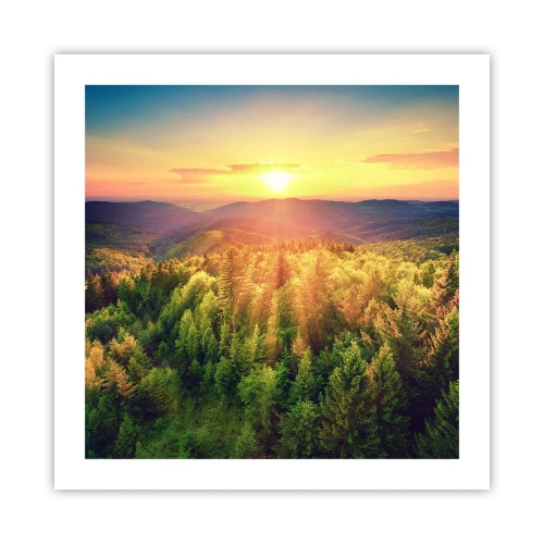 Affiche - Poster - Monts et sommets - 50x50 cm