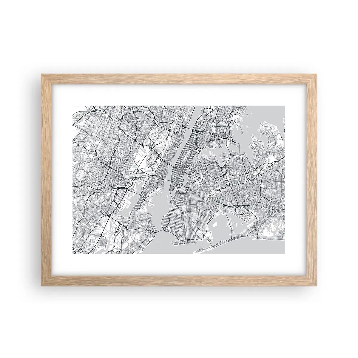 Affiche dans un chêne clair - Poster - Anatomie de la métropole - 40x30 cm