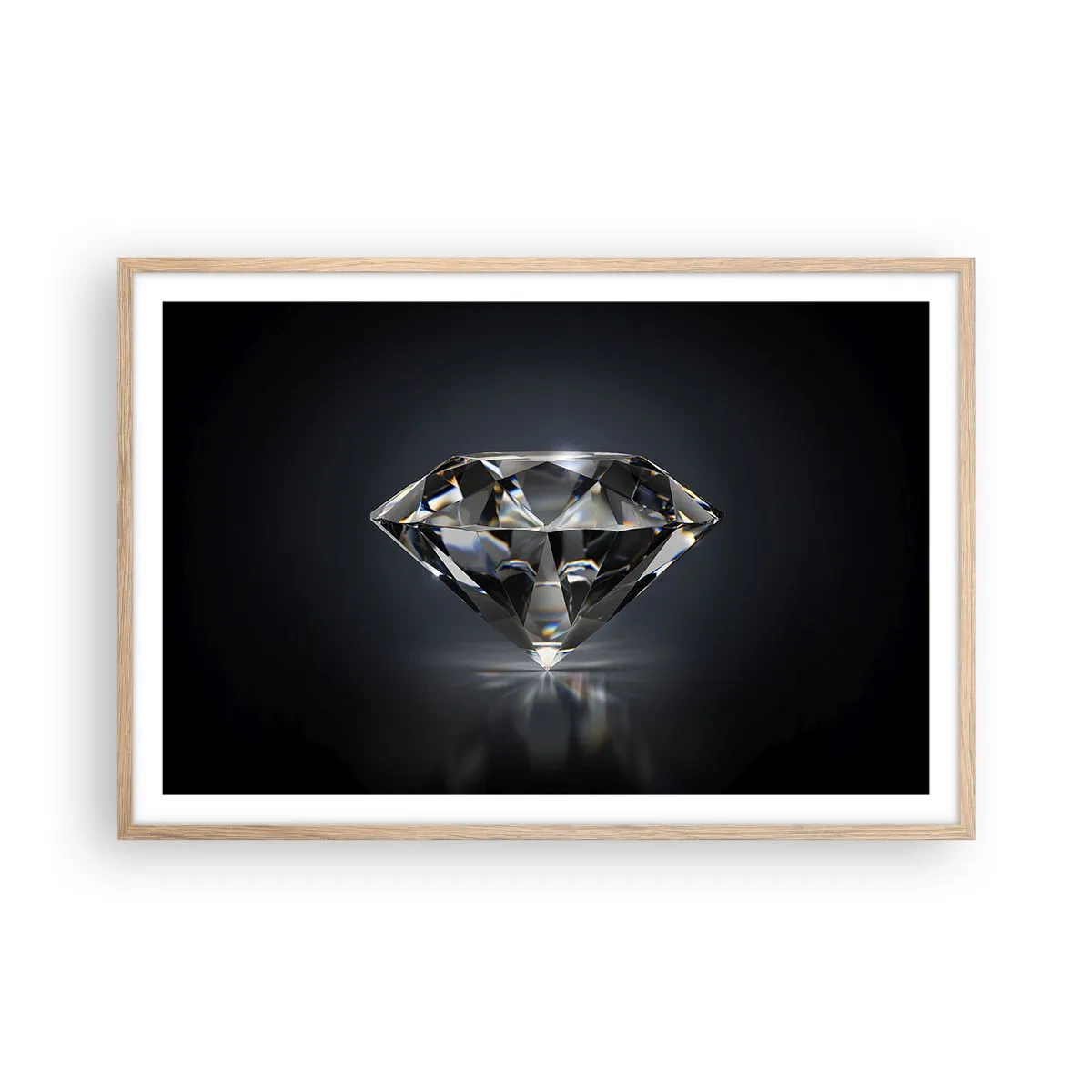 Affiche dans un chêne clair - Poster - La meilleure amie - 91x61 cm