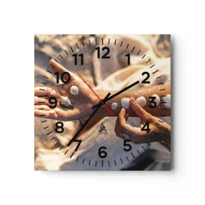 Horloge murale - Pendule murale - La beauté à portée de main - 40x40 cm