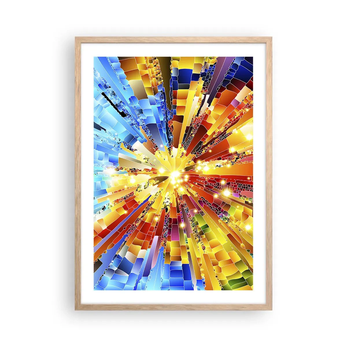 Affiche dans un chêne clair - Poster - In medias res - 50x70 cm