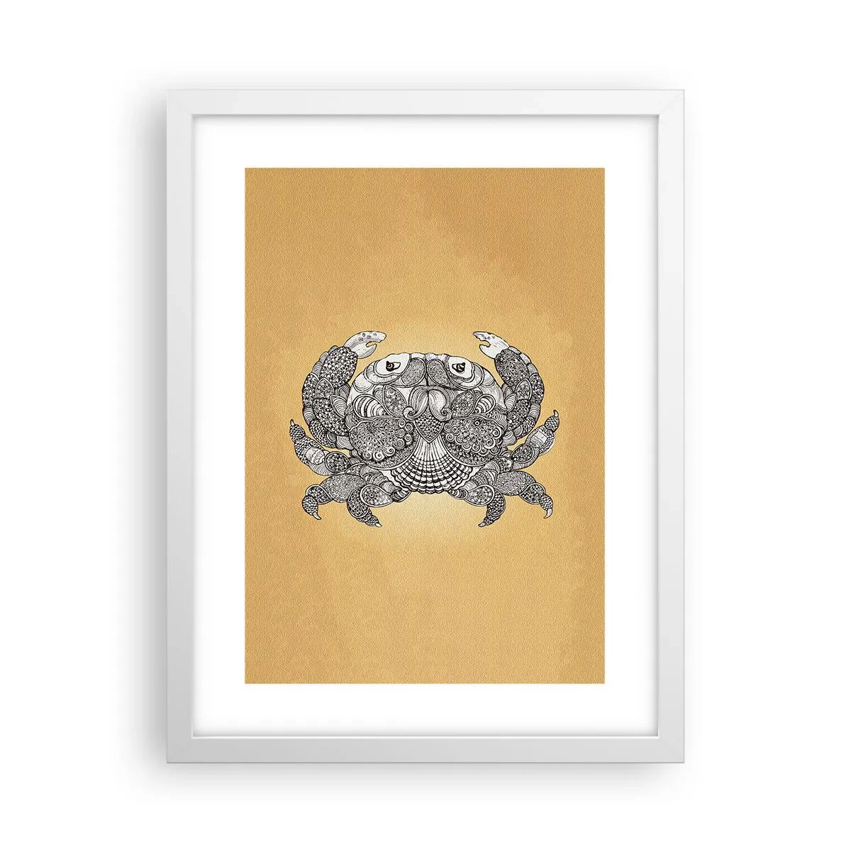 Affiche dans un cadre blanc - Poster - Les contes de M. Crabe - 30x40 cm