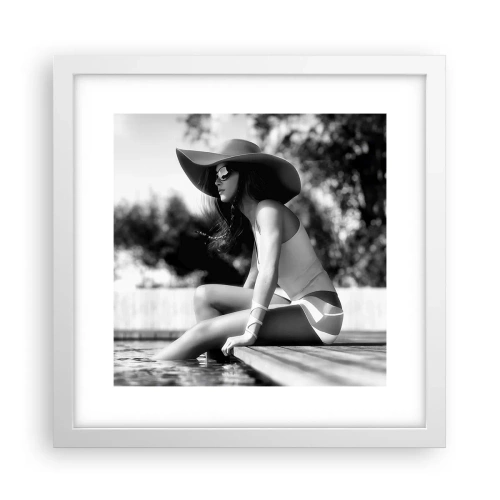 Affiche dans un cadre blanc - Poster - Rêve d'été - 30x30 cm