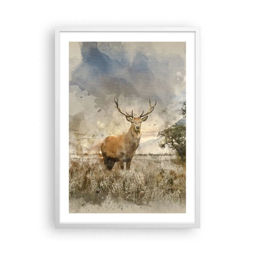 Affiche dans un cadre blanc - Poster - Dignité - force - majesté - 50x70 cm