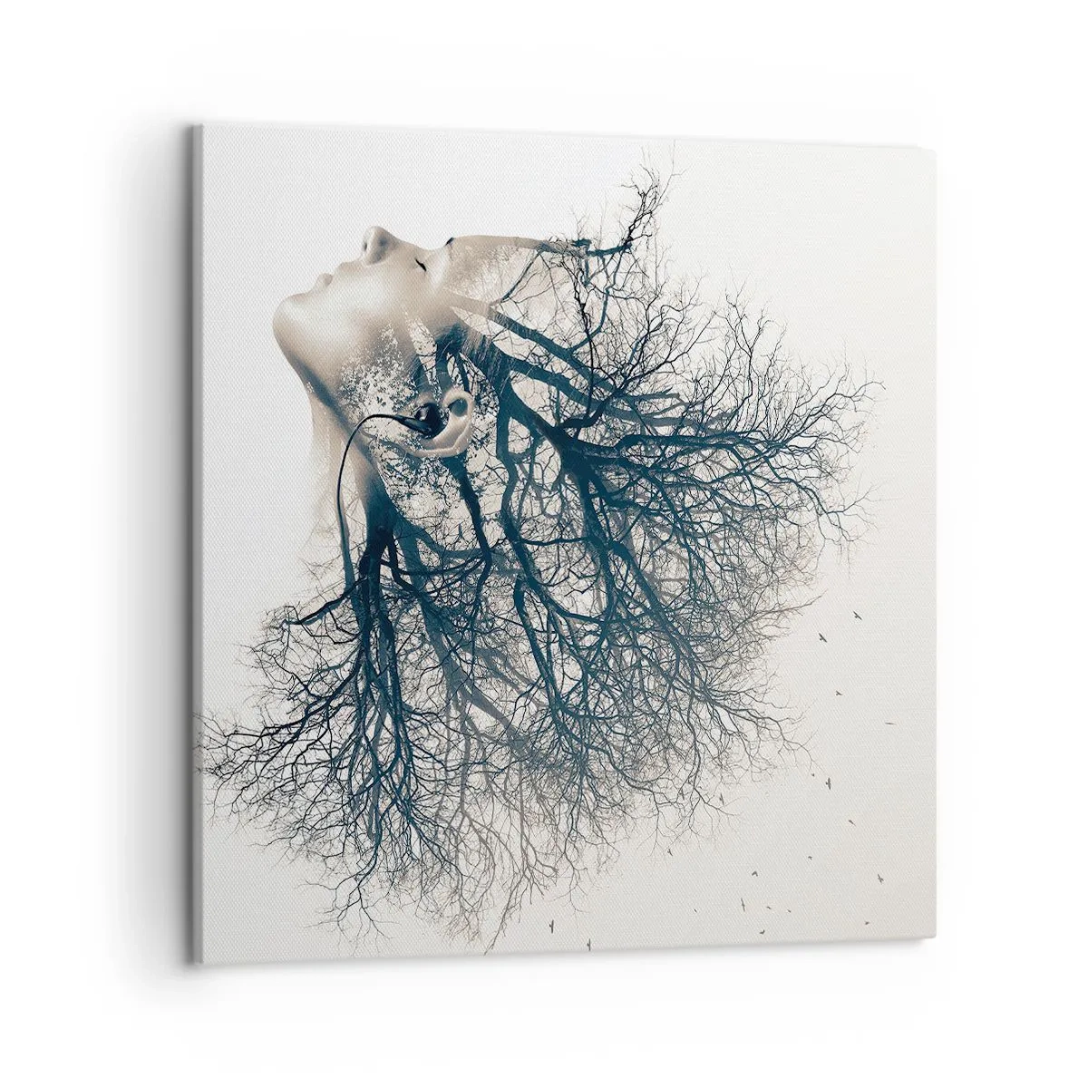 Impression sur toile - Image sur toile - Écouter le murmure des arbres - 50x50 cm