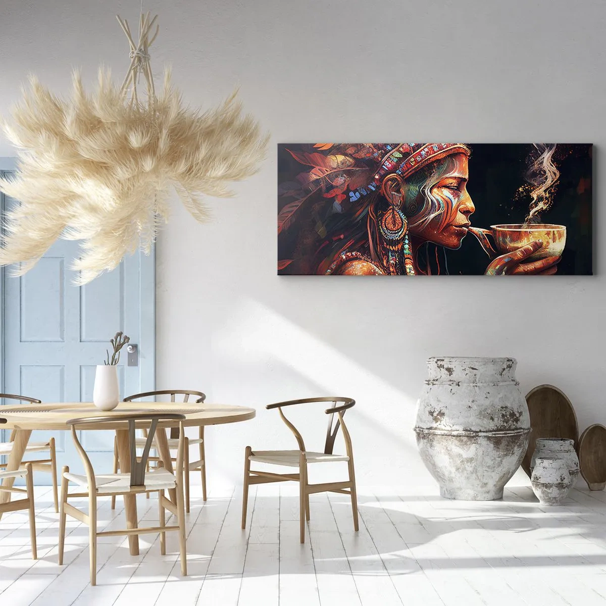 Impression sur toile - Image sur toile - Rituel magique - 100x40 cm