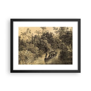 Affiche dans un cadre noir - Poster - Expédition à la source - 40x30 cm