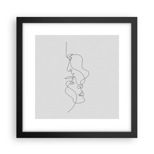 Affiche dans un cadre noir - Poster - Chaleur de désir renaissant - 30x30 cm